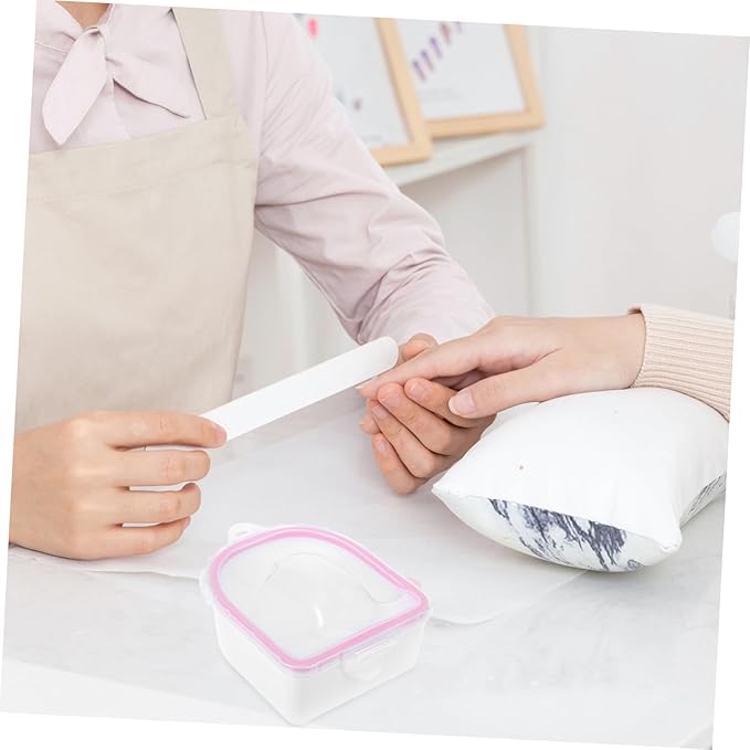 1set Nail Soak off Bowl and Manicure Tools Dual Hand Soaking Bowl for Cuticle Softening and Nail Care for Home Salon Use