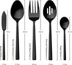 Alata Potter Black 45-Piece Forged Silverware Set - Image 5