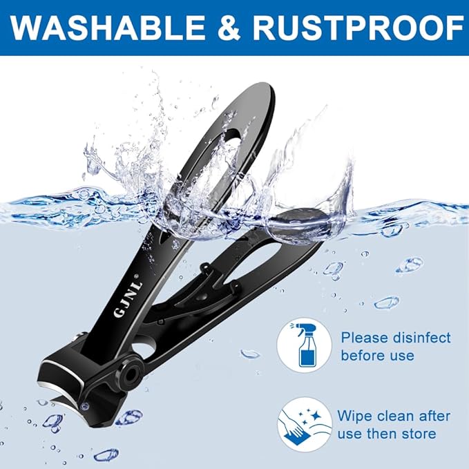 Nail Clippers for Men Thick Nails - Stocking Stuffers Gifts for Men 16mm Wide Jaw Opening, Large Toenail Clippers for Seniors for Thick Toenails