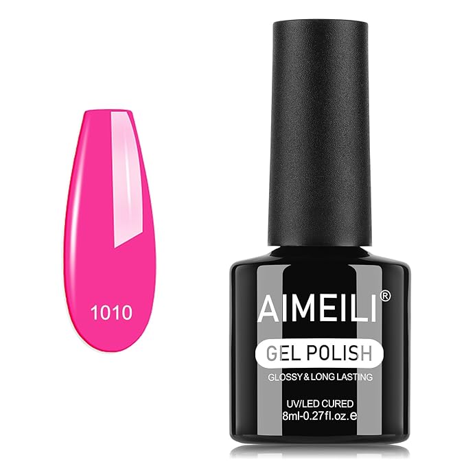 AIMEILI Gel Nail Polish, Hema Free, Cruelty Free, Vegan, Soak Off U V LED Nail Art for Women Girls Manicure Salon DIY Home - 1010 8ml