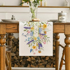 Artoid Mode Bloom Flowers Tulip Spring Table Runner, Seasonal Easter Holiday - Image 2