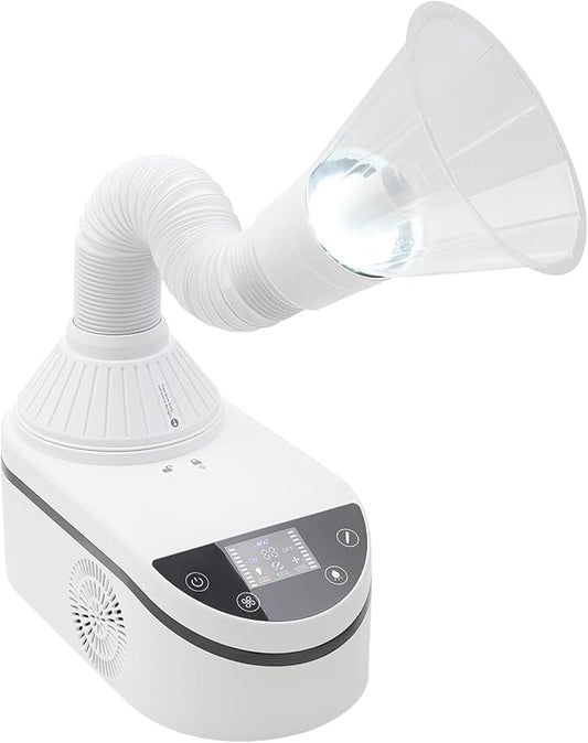 Nail Dust Collecting Machine,Nail Dust Collector With Reusable Filter, Powerful Vacuum Fan Vent Dust Collector,Dust Hose Cover,Led Spotlight,for Nail Art, Veneer, Nail Care, and Removing Dead Skin