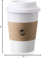 KTOB [50 pack 12 oz Compostable Coffee Cups - Image 8