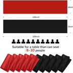 Red and Black Satin Table Runners 10 Pack 12x108 inch Silk Smooth Fabric | - Image 2