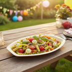 Disposable Bamboo 13" x 9" Trays Bamboo Serving Platters, Disposable Boards - Image 7