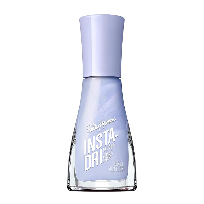 Sally Hansen Insta-Dri Nail Polish | Quick Dry, Long Lasting, Streak-Free Shine | Opaque, Shimmery | 65 Lavish Lilac | Iridescent Lavender Nail Color