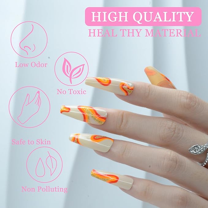 Nail Art Gel Liner Set, 12 Colors Black White Hot Pink Yellow Green Glitter Fall Winter Gel Polish for Swirl French Tip Painting Designs Soak Off Built Thin Brush DIY Nail Design Kit