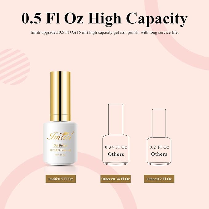 Imtiti Gel Nail Polish, 1 Pcs 0.5 Fl Oz Milky White Nude Gel Polish Soak Off LED U V Nail Gel Polish Neutral Gel Nail Polish DIY Nail Art Starter Manicure Salon Gel Nail Kit for Women Girls