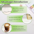 Diatomaceous Earth Coaster Set of 4, Unique Absorbent Stone Coaster, Irregular - Image 3