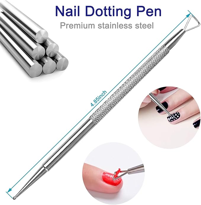 Cuticle Trimmer with Cuticle Pusher, 7PCS Professional Cuticle Remover Cutter Nippers Clippers and Premium Stainless Steel Durable Manicure Tools Kit for Toenails and Fingernails
