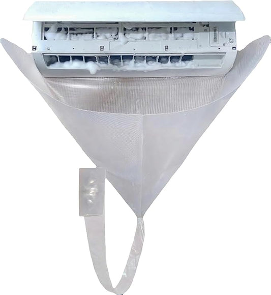 Ac Cleaning Kit, Air Conditioner Cleaning Kit, Ac Cleaning Bag, HVAC Cleaning Kit, Ac Cleaning Cover Bag, Large Size, Integrated Design for Easy Cleaning (White)