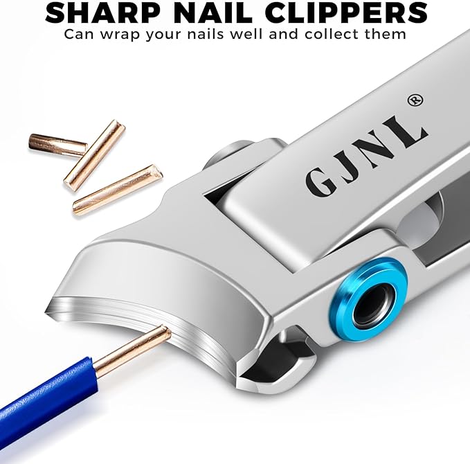 Stocking Stuffers Gifts for Men, Toenail Clippers for Men Thick Nails, Heavy Duty Very Sharp Ingrown Nail Clippers Christmas Xmas Presents for Girls, Sliver