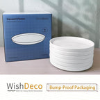Ceramic Appetizer Plates Set of 6, Small Dessert Plates 7 inch, Porcelain - Image 6