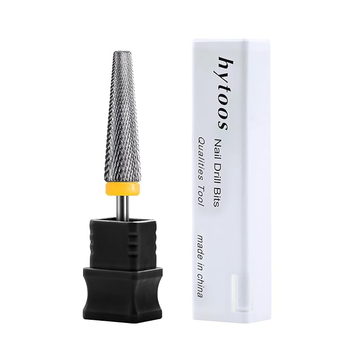 24mm Super Long 5 in 1 Nail Drill Bits, Cross Tapered Carbide Bit, 3/32" Two-way Rotate for Both Hand, Remove Acrylic Nails/Gel, Electric File Tool Drills Manicure Accessories (XF)