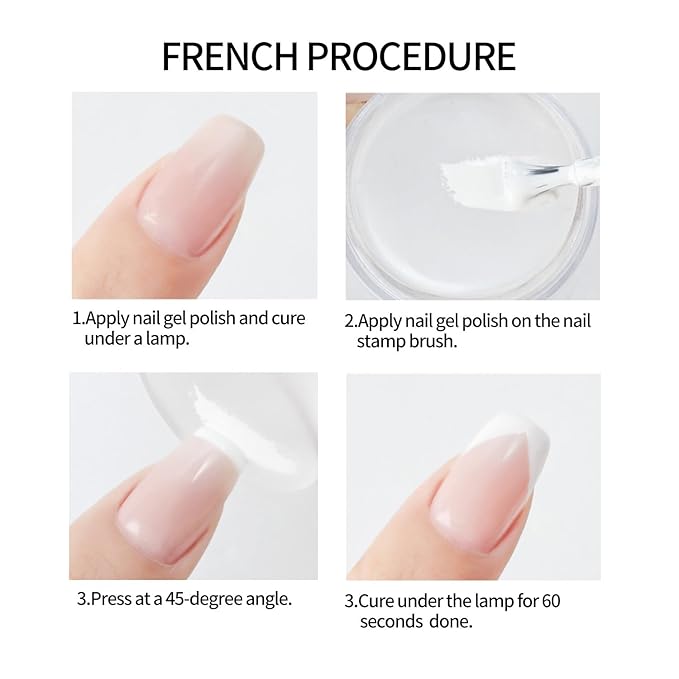 Nail Art Stamper Kit Your Perfect Choice for Effortless Nail Art Long & Short Jelly Stamper for Nails Ideal for Nail Salon or Home User Easy to Use