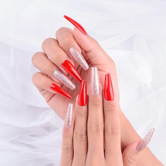 Imtiti Red Gel Nail Polish, 0.5 fl oz Neon Color Soak Off Polish for Nail Art Manicure Salon DIY Lamp Design Easter Decoration