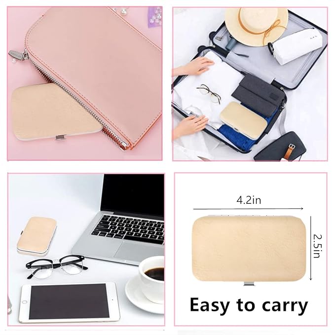 Manicure Set Nail Clipper Set Stainless Steel Women Men Toe Finger Nail Clippers Personal Care Tools with Portable Travel Case Manicure Pedicure Tools Women Men Grooming Kit Present(Rose Gold)