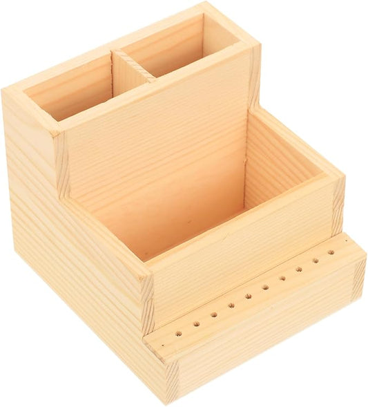 Box storage box manicure bit display stand nail tech supplies nail holder nail drill holder rack drill holder for makeup organizer drill bit log small pencil holder office