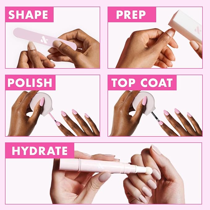 Olive & June Quick Dry Nail Polish | Instant Fast-Drying Smudgeproof Color | 15-free Vegan Cruelty-Free Formula | Lasts up to 5 Days | Salon-Quality Manicure Pedicure at Home |Pomodoro Tomato Red-Pink