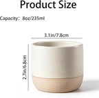 Japanese Ceramic Mug, Vintage Tea Cup, 8oz Cup, No Handle Drinking Cup - Image 4