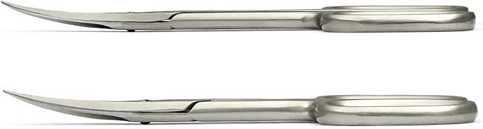 Mont Bleu Set of 2 Scissors: Nail Scissors & Cuticle Scissors made in Italy | sharpened in Solingen