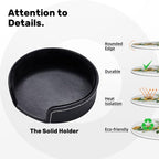 6 Pcs Sunflower Floral Leather Coasters - Image 5