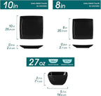 vancasso Soho Dinnerware Sets 12 Pieces, Plates and Bowls Sets, Dinner Plate - Image 2