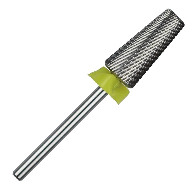 C & I 5 in 1 Multi-Function Tapered Shape Nail Drill, Cross Teeth Edition, Professional Drill Bit for Nail Manicure Machine (Extra Fine - XF)