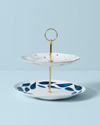 Lenox Blue Bay 2-Tiered Server, 3.05 LB - Image 3