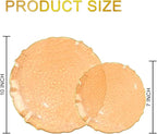 bUCLA 40PCS Orange Plastic Disposable Plates - Image 2
