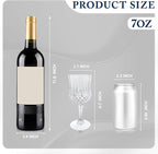 100Pack Plastic Wine Glasses, 7oz Vintage Goblets - Image 7