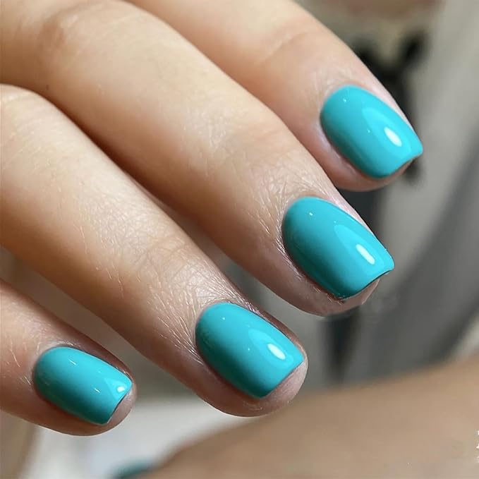 COSMOO Lake Blue Quick Dry Nail Polish, 0.41 Fl Oz (Pack of 1), Red