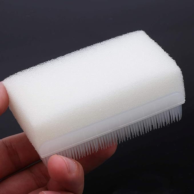 2pcs Disposable Surgical Scrub Brush Sterile Sponge Brushes with Nail Clippers Blister Packing Surgical Brushes Hands Cleaning Scrubber Double-Sided Cleaning Scrub Brush