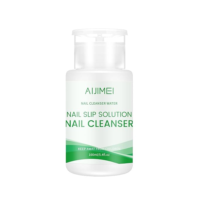 AIJIMEI Professional 160ml Nail Slip Solution Quick Cleaning Poly Gel Slip Solution For Nail Art And Extensions Suitable for Beginners DIY Home & Salon