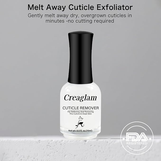 Cuticle Remover Liquid, Instant Cuticle Softener for Dry Damaged Nails - No Tool No Soaking Required, Moisturizing & Repair Formula, 0.5 Fl Oz