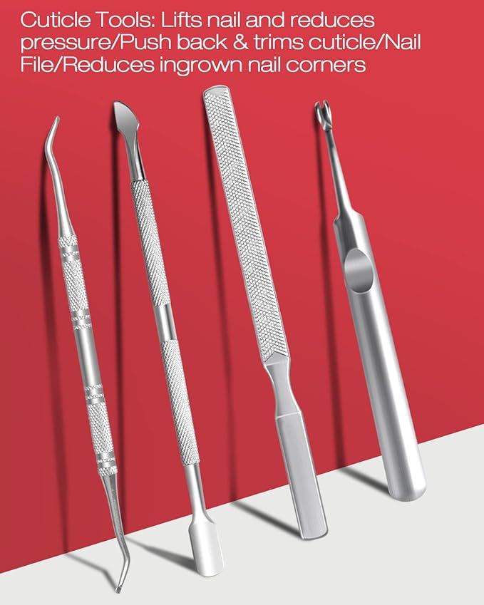 Professional Nail Clippers for Thick Nail, 7 in 1 Set Super Sharp Podiatrist Toenail Clippers, Stainless Steel Ingrown Toenail Pedicure Clipper Cutters for Manicure, Men, Women, Seniors