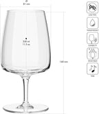 Krosno - Stemmed Tulip Water Glasses, 11.2 oz, Ideal Goblets - Image 2