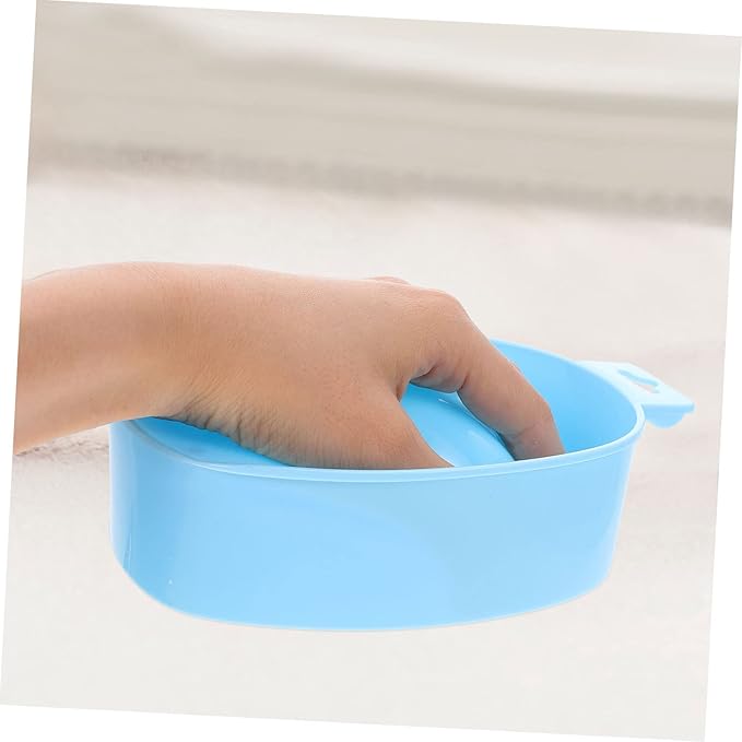 2pcs Nail Soaker Bowls for Manicure Portable Nail Polish Remover for Art Treatment for Home Salon Use Relaxing Spa