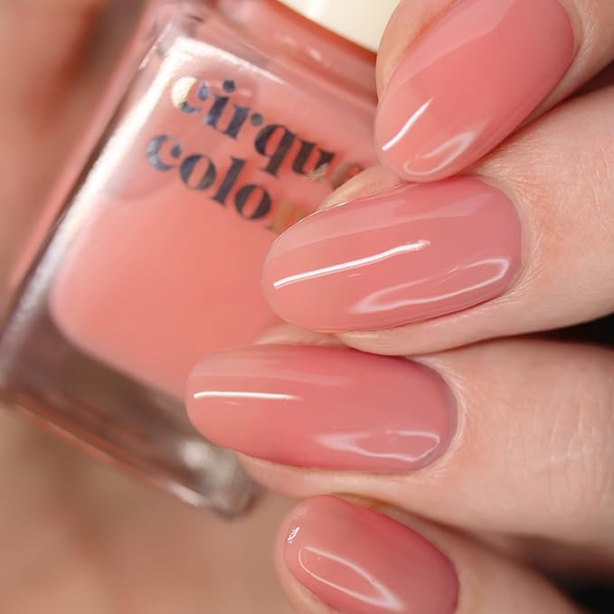 Cirque Colors Peach Jelly - Sheer Coral Pink Jelly Nail Polish- 0.37 Fl Oz (11 mL) - Vegan & Cruelty-Free