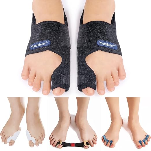 Toe Corrector Separators Bunion Splint 【2025 Updated】 Hallux Valgus Big Toes Corrector Set Bunion Brace Exercise Strap Orthopedic Kit Foot Pain Relief