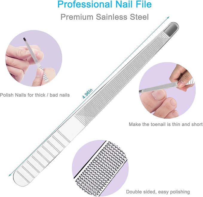 Cuticle Trimmer with Cuticle Pusher Set, 9PCS Professional Cuticle Nippers & Premium Stainless Steel Durable Cuticle Remover Tool Manicure Kit for Fingernails and Toenails