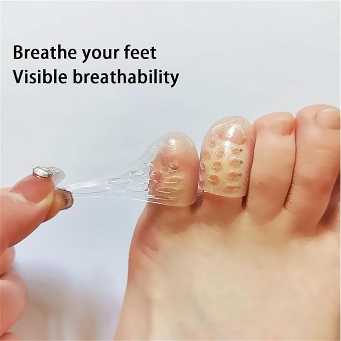Silicone Anti Friction Toe Protectors Women, 30 Pcs Gel Toe Separators Breathable Little Toe Covers for Men and Women, Toe Sleeves for Ingrown Toenails, Corns, Calluses, Blisters and Pain Relief