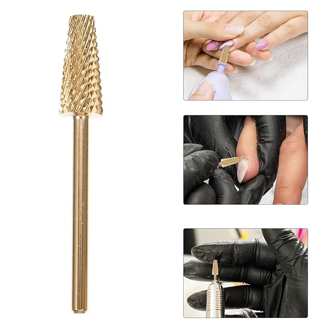 minkissy 3Pcs Nail Drill Bits Set Nail Polishing Grinding Heads Manicure Tools for Dead Skin Removal and Shaping Lightweight Durable