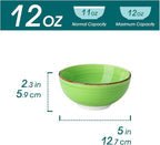 vancasso Bonita 12 Oz Small Bowls Set of 6, Ceramic Mini Dessert & Dipping - Image 2