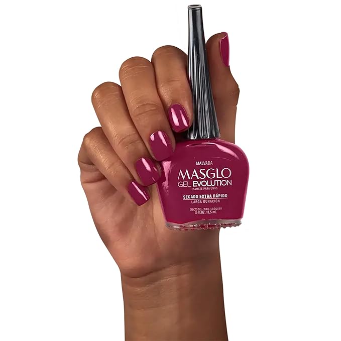 MASGLO Gel Evolution – Set of 3 Nail Polishes No UV/LED Lamp Needed, Fast-Drying, 12-Day Wear, 14-Free Formula, High-Gloss Finish, vegan (0.5 oz Each)