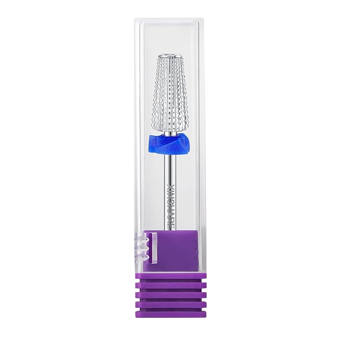 5 in 1 Nail Drill Bits Carbide Multi-function Cuticle Nail Bit 3/32", 2 Way Rotate Efile Bits, Fast Remove Acrylic Hard Nail Gel for Both Left and Right Handed, Manicure Pedicure, Medium (M)
