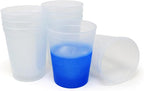Rolling Sands 16 oz. Reusable Plastic Stadium Cups, 8 Pack, Made in USA by RollingSands