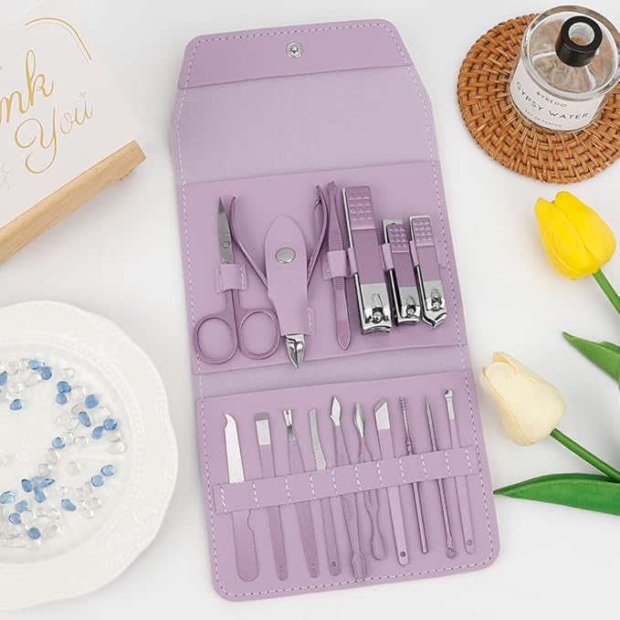 Manicure and Pedicure Kit,Nail Kit,Nail Clippers for Men,Stocking Stuffers for Women,Manicure Set,Stocking Stuffers for Men,Fingernail Clipper,Husband Gifts,Pedicure Tools for Feet,Boyfriend Gifts