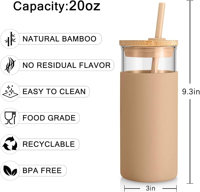 Tronco 20 oz Glass Tumbler - Image 5