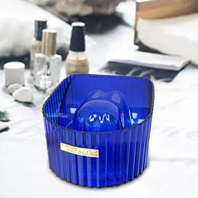 Generic Nail Soaking Bowl, Soak Off Gel Polish Remover Bowl Nail Soak Tray Compact Soak Off Bowls for Acrylic Nails for Nail Cleaning Home And Salon, Blue